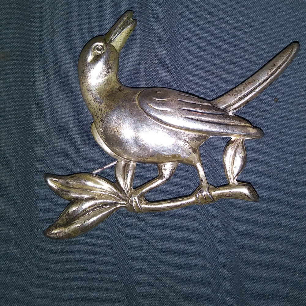 Sterling Coro hummingbird pin